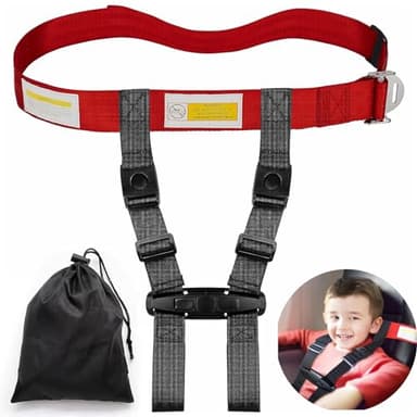 Child Airplane Safety Travel Harness, Airplane Travel Accessories for Kid Toddler, Child Aviation Flight Seat Device, Travel Restraint Harness Keep Child Safe,NOT FAA Certified,Don't Fit for Vehicles