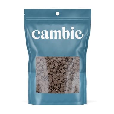 Cambie Dark Chocolate Couverture 54.5%, 1 Pound of Dark Chocolate Chips, European Style Couverture for Chocolatiers, Pastry Chefs, Home Bakers, and Professionals, 1 Pound
