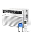 Midea MAW24S2VWT-A 24K 24,000 BTU Smart Inverter Window Air Conditioner with APP, Alexa Control, Cools up to 15,00 Sq. Ft, Quiet Operation, Energy Saving, Remote & Easy Installation Kit, White