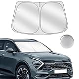 Sulagi Windshield Sun Shade for Kia Sportage NQ5 2023-2025 Foldable Sunshade Custom Fit Front Window Car Interior Accessories Protector Blocks UV Rays