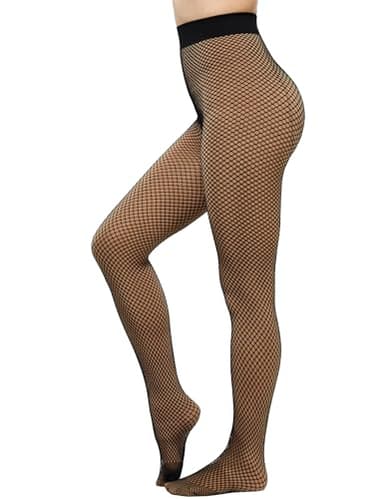 KBVOT Fleece Lined Tights Women Pantyhose Leggings Sheer Warm Thermal Thick Fake Translucent Tights for Winter