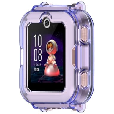 E ECSEM Compatible with Huawei Watch Kids 4 Pro Screen Protective Case,Scratch Proof Soft TPU Shockproof Bumper Case Replacement for Huawei Watch Kids 4 Pro Smartwatch Accessories (Blue)