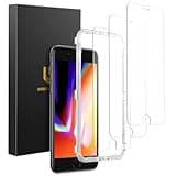 UNBREAKcable Shatterproof Tempered Glass Screen Protector for iPhone SE 2022/SE 2020, iPhone 8/7 [3-Pack] [99.99% HD Clear] [Easy Installation Frame] [9H Hardness][Bubble Free] for Apple 4.7''