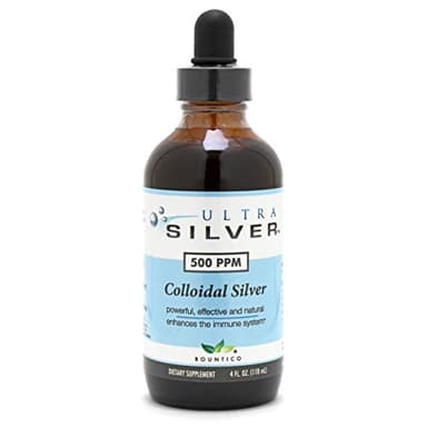 Ultra Silver® Colloidal Silver | 500 PPM, 4 Oz (118mL) | Mineral Liquid Supplement | True Colloidal Silver - with Dropper
