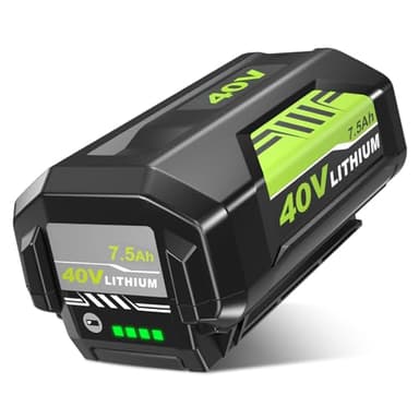 40v 7500mAh OP4026A Replacement for Ryobi 40V Battery 7.5Ah Compatible with Ryobi 40 Volt Battery Lithium OP4015 OP4040 OP40201 OP4050A OP4015 OP40261 OP4030 OP40401 Power Tools (7.5Ah, 1Pack)