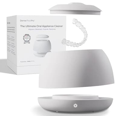 Zima Dental Pod PRO: New Ultrasonic Retainer Cleaner Machine. Market-Leading, Best Aligner Cleaner, Nightguard Cleaner, Mouthguard Cleaner, Denture Cleaner, Ultrasonic Cleaner for Oral Dental Care