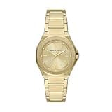 A｜X ARMANI EXCHANGE Women's Three-Hand Gold-Tone Stainless Steel Bracelet Watch (Model: AX4608)