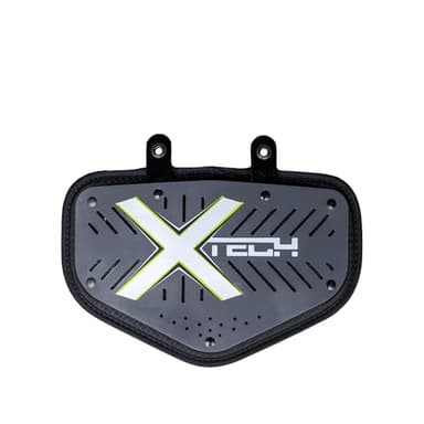 XTECH Vented 5-Sided Football Backplate - Straps for Super Skill Shoulder Pads - Universal Back Plates for Adult Mens and High School Players - Protective Gear and Accessories (Large)