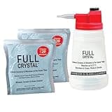 Full Crystal Kit - Bottle, Lid with Hose Attachment, and Two 4 oz. Crystal Powder Exterior Window Cleaner Packets for Glass and Screens (Cleans Up to 40 Windows)