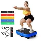 SoftGym Power Vibration Plate Machine - Lymphatic Drainage & Whole Body Workout, Supports 300-400 Lbs