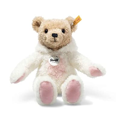 Steiff Teddy Bear in Bunny Hoodie Costume, Year of the Rabbit, Teddybear Stuffed Animal, Plush Bear Cuddly Toy, Machine Washable, 11 inches