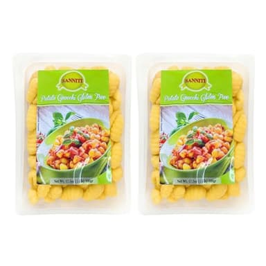 Sanniti Gluten Free Italian Pasta (Pack of 2) (Potato Gnocchi, 17.5 oz)