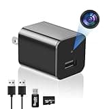 biyizor Hidden Camera Spy Camera Charger - HD 1080P Wireless Mini Nanny Cam Indoor Home Security with Motion Detection，Video-Only