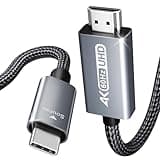 BENFEI USB C to HDMI 6 Feet Cable [4K@60Hz, Aluminum Shell, Nylon Braided], USB Type-C to HDMI Cable [Thunderbolt 3/4/5] Compatible for MacBook Pro/Air/iPad Pro 2023/2022/2021/2020/2019, Gray