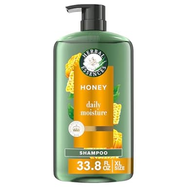 Herbal Essences Sulfate Free Shampoo with Honey for Daily Moisture, Nourishes Dry Hair, Moisturizing Shampoo with Certified Camellia Oil and Aloe Vera, Lightweight For All Hair Types, 33.8oz