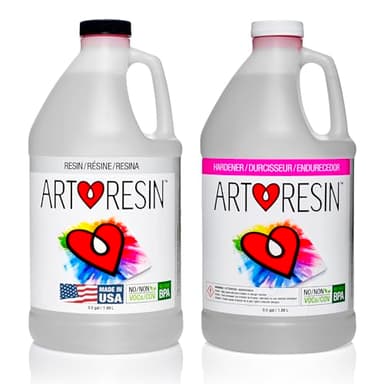 ArtResin - Epoxy Resin - Clear - Non-Toxic - 1 gal (0.5 gal Resin + 0.5 gal Hardener) (3.78 L)