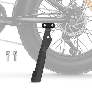 BEAROLNE Bike Kickstand Heavy Duty Rear Mount Kick Stand for 40mm 20-26 Inch Aluminum Kickstand for Adult Kids Bike Mountain Bike Ebike Mini Bike Electric Dirt Bike MTB Carbon Fiber Style