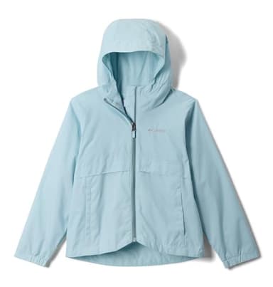 Columbia Youth Girls Rain-Zilla II Waterproof Rain Jacket, Marine Light, Large