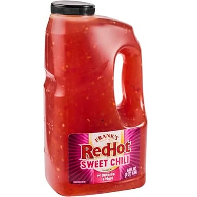Frank's RedHot Sweet Chili Sauce, 0.5 gal - One Half Gallon Bulk Container of Sweet Chili Hot Sauce for Wings, Pizza, Sandwiches, Stir Fry, and More