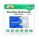 EIOTCLUB Prepaid Data SIM Card for Mobile WiFi Hotspot - 5G LTE Compatible with U.S. Networks, Ideal for Security Cameras, GPS Devices, Trail Cameras, No Contract Required