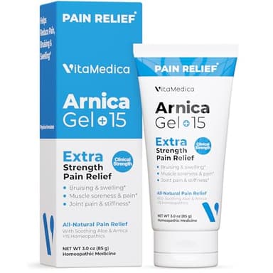 VitaMedica Arnica Gel Plus 15 Healing Plant Compounds, Extra Strength Formula for Bruising, All-Natural Plant-Based Topical Gel