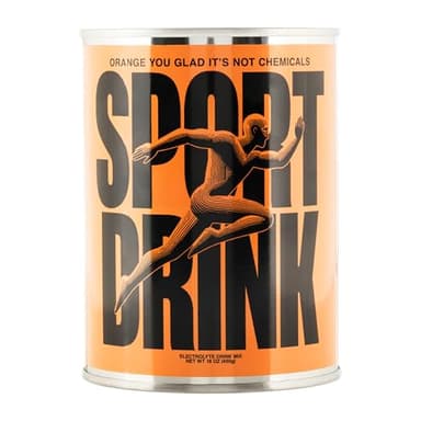 SPORT DRINK Electrolyte Powder, Orange You Glad It’s Not Chemicals, 30 Servings, With Lime, Baja Gold™ Mineral Sea Salt, Magnesium Glycinate, No Fake Sugar, No Maltodextrin, No Artificial Dyes, Real Fruit Hydration Supplement (16oz/450g)