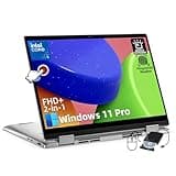Dell Inspiron 2 in 1 Laptop - 14" FHD + Touchscreen, Core 5 120U Processor, 16GB DDR5, 512GB SSD, Wi-Fi, Bluetooth, Windows 11 Pro, with Microsoft Office Lifetime License