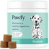 Pawfy Probiotics for Dogs | Supports Digestive Health, Diarrhea for Small and Large Dogs | Improves Gut Health | Anti Yeast Supplements | Promotes Skin Health and Seasonal Allergies Support - 30 Chews