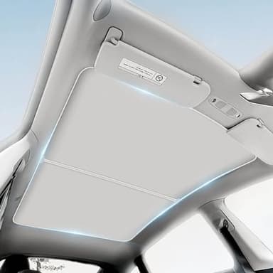 Tesla Model Y Sunshade Roof – Foldable Glass Roof Shade with Nano Ice-Crystal Coatings, UV Protection, No Sag/Gaps, Heat Insulation for Tesla Model Y 2020-2024, Not Suitable for 2025 Tesla Juniper