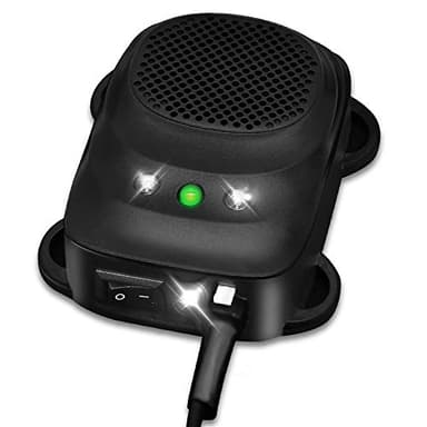 Car Rodent Repellent Ultrasonic Under Hood Animal Repeller Mouse and Rat Deterrent with LED Strobe – Engine Bay Pest Control Device for 12V 24V Vehicle, Automobile, Truck, RV