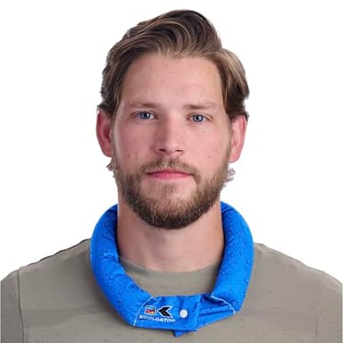 KOOLGATOR Evaporative Cooling Neck Wrap – Reusable Neck Cooler with Long Lasting Relief During Hot Weather Activities, Sports, & Outdoor Work, Water Drops, 1 Pack