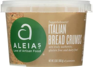 ALEIAS GLUTEN FREE BAKERY Italian Bread Crumbs, 13 OZ