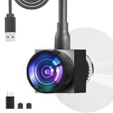 Eye Contact Webcam for PC,1080P Center Cam Autofocus with Microphone Plug & Play Low Light Computer Camera with Cover Middle Screen Webcam for Zoom,Video Call, Skype, Teams