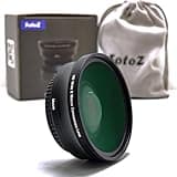 FotoZ 49MM 0.75x HD Wide Angle Conversion Lens(W/Macro Portion), for Canon EOS M6 M50 Mark II M100 M200 R50 R100 Accessories, Compatible with EF-M 15-45mm RF-S 18-45mm Kit Lens