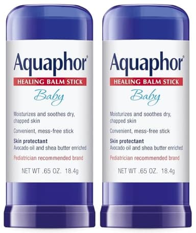 Aquaphor Baby Healing Balm Stick With Avocado Oil and Shea Butter, 0.65 Oz Stick - Pack of 2