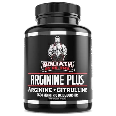 Dr. Emil's ARGININE Plus - L Arginine + L Citrulline - 2500 MG High Dose NO Booster Tablets - Nitric Oxide Supplement for Vascularity and Heart Health (Arginine AAKG and Citrulline Malate 2:1)