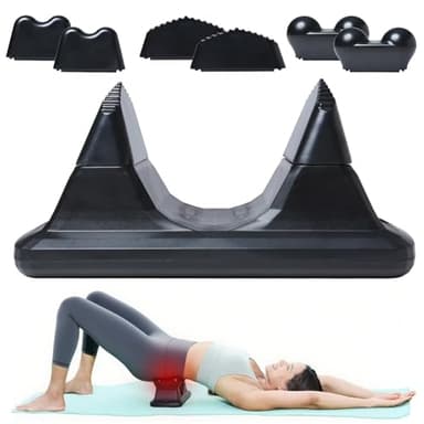 Psoas Release Tool - 3-in-1 Massage Tool - Psoas Muscle Release Tool for Hip Hook, Flexor, Back, Glute, Iliacus, and Neck Pain Trigger Point and Myofascial Release Tool - Night Black [Patent Pending]