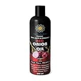 AYURVEDASHREE Hair Treatment Oil with Red Onion, Oil blends of Black Seed, Pure Argan, Sandalwood & Rose - 200 Ml/6.7 fl oz