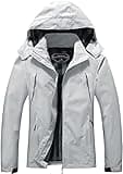 MOERDENG Women's Waterproof Rain Jacket Outdoor Lightweight Hooded Raincoat for Hiking Travel