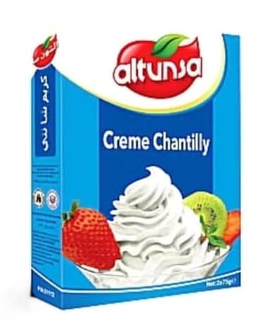 Altunsa's Creme Chantilly Whipped Cream Mix, Professional Dessert Topping. (2x75g per Box)
