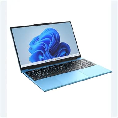 Azpen X1500 15.6" FHD Windows 11 Laptop, AMD A9-9400 Processor, 4GB RAM, 128GB Storage, Radeon R5 Graphics, Blue, with Lifetime Office 365 and Carrying Case