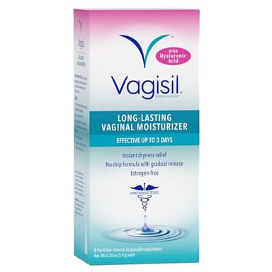 Vagisil Prohydrate Internal Vaginal Moisturizer, Gel & Lubricant for Women, Gynecologist Tested, 8 Count, Pack of 1 (8 Total Applicators)