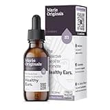 Marie Originals Natural Ear Oil Drops | Mullein Garlic Oil Ear Drops for Infections Prevention, Herbal Ear Ache Drops for Adults, Kids & Pets, Soothes Ear Pain & Wax Removal, Earache Remedies (1 Pack)