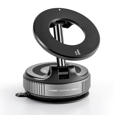 Bawyot Car Phone Holder Mount Magsafe [ Strongest Suction & Magnetic] Ultra Vacuum Suction Cup 360° Rotation Car Mount, Cell Phone Holders for All Smartphones