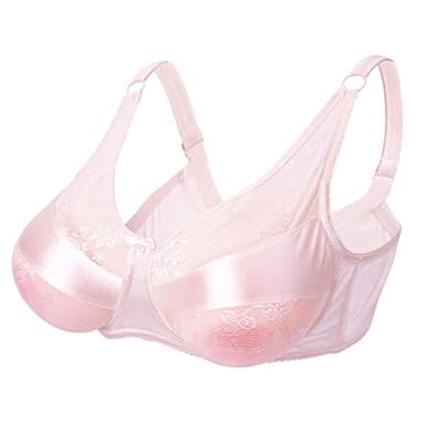 NORFULL Special Pocket Bra for Silicone Breast Forms Post Surgery Mastectomy Crossdress Pink Bra Size 34/75
