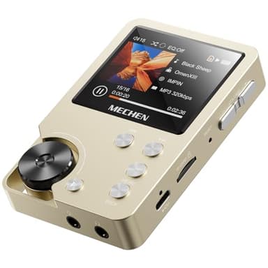 MECHEN M30 HiFi MP3 Player, Lossless DSD High Resolution Digital Audio Music Player, High-Res Portable Audio Player with 64GB Memory Card (Gold)