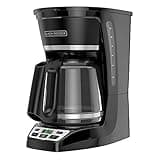 BLACK+DECKER 12-Cup* Programmable Coffeemaker, Black, CM1070B-3