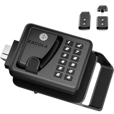 RV Door Lock Keyless Entry with 10-Digit Keypad and Remote Control, Premium Camper DoorLock Replacement, Travel Trailer Door Lock, Suitable for Various Types of RVs