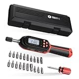 VANPO Digital Torque Screwdriver 2.66-53.1 in-lbs/0.3-6 Nm, Adjustable Screwdriver Torque Wrench Set with Buzzer/LED Indicator Notification for Bike Repairing, Tools, Maintenance and Mounting