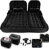 Byomostor 3 in 1 SUV Air Matterss | Car Mattress with Electric Air Pump-2 Support Fillers & 2 Pillows Fits SUV|MPV|Minivan for Road Trip Camping Black